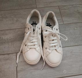 Scarpe donna bianche con borchie Gaelle Paris