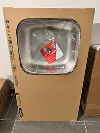 LAVELLO CUCINA INOX 1 vasca con gocciolatoio 86x50