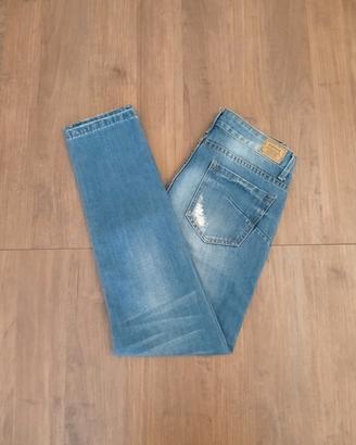 Jeans Daysie Blu Chiaro Strappati - Low Waist - S