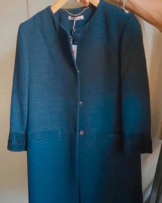 Giacca donna elegante lunga nuova tg 42