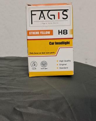Coppia Lampade Fendinebbia Vetro Giallo 