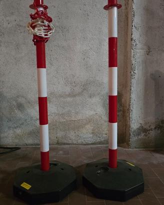 Coppia di dissuasori di plastica con catena plasti