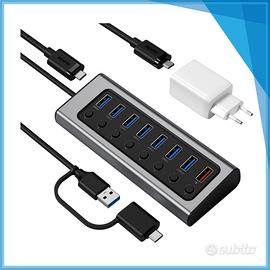 Hub BENFEI 7 porte USB 3.0, NUOVO