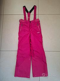 Pantaloni sci/salopette Decathlon bambina 8 anni 