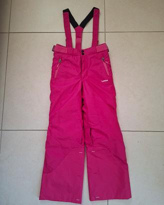 Pantaloni sci/salopette Decathlon bambina 8 anni 