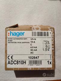 Interruttore differenziale C10 0.03A