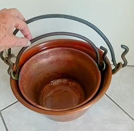 2 Paioli in rame la spezia