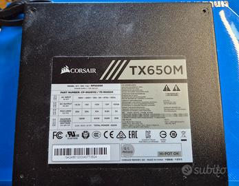 alimentatore Corsair TX650M semi modulare