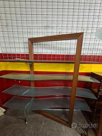Libreria legno/vetro  CATTELAN