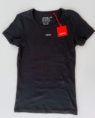 T-shirt nera Esprit