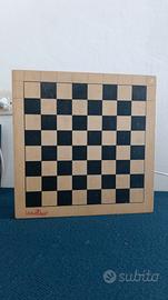 Scacchiera, Dama, Filetto/Mulino in legno