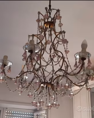 Lampadario vetro murano 