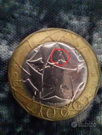 1000 Lire del 1998 rarissima con errore di conio