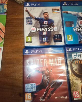 Fifa 19, Fifa23, Far Cry Primal, Spiderman