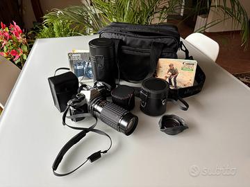 Canon AE-1 con zoom 80-200