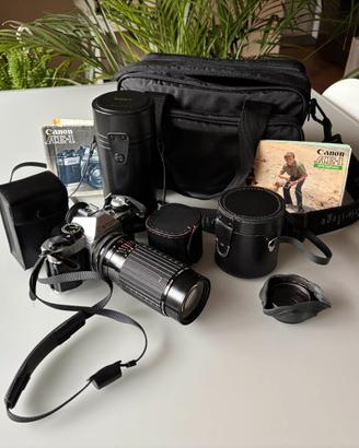 Canon AE-1 con zoom 80-200