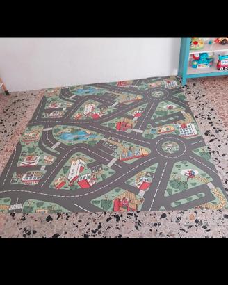 Tappeto gioco "città " per bambini