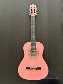 Chitarra Esthon rosa per bambini dai 5 agli 8 anni