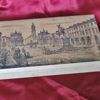 Scatola vintage gianduiotti in legno