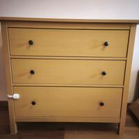 cassettiera 3 cassetti Ikea Hemnes gialla