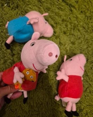 Pupazzi Peppa pig set 3 pezzi