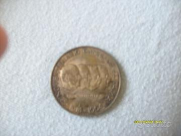 moneta argento del cinquantennale del canale di pa