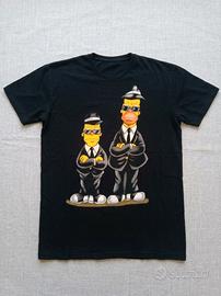 T-shirt uomo Simpsons L Homer Bart Blues Brothers