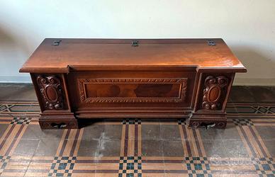 Cassapanca vintage anni ‘50/’60 in legno 