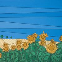 Quadro Tempera su tela 30x40x2 - con Cornice