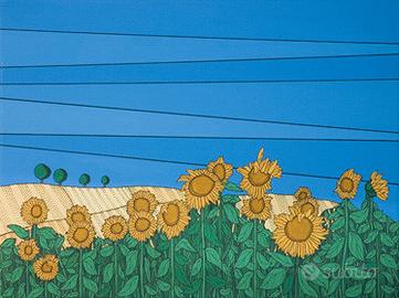 Quadro Tempera su tela 30x40x2 - con Cornice