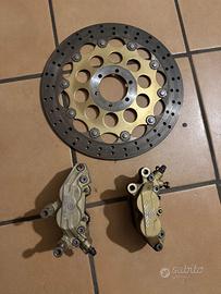 Pinze Brembo oro + disco flottante Ducati