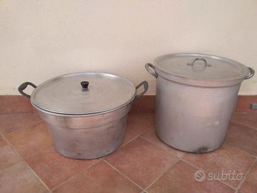 Pentole alluminio per conserva pomodoro/salsa