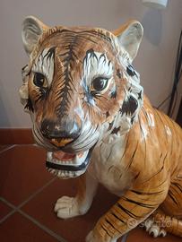 Tigre grande in ceramica