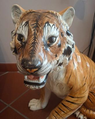 Tigre grande in ceramica