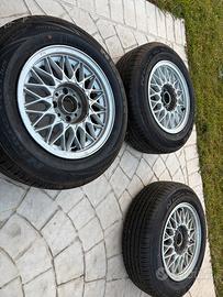 4 cerchi BBS 14” - BMW E30, uno da riparare.