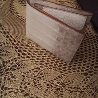 PORTAFOGLI COCCODRILLO BIANCO DENTRO E FUORI