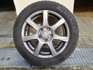 4 gomme invernali 185/60 R15 + cerchi in lega MSW