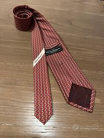 Ferragamo cravatta in seta rossa