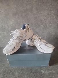 New Balance 530 White Silver Navy 37.5