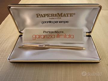 Penna Papermate crome gold anni 80