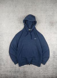Felpa Nike Vintage Blu Scuro Mini Swoosh Oversized