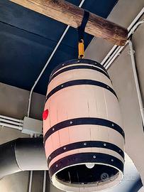 Lampadario scenografico da botte vera – arredo pub