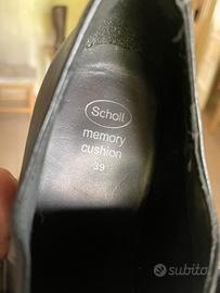 Scarpe pelle nera Scholl Memory cushion 39