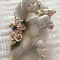 Angioletto in porcellana Capodimonte