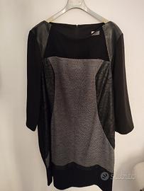 Vestito Sophia con inserti in pelle