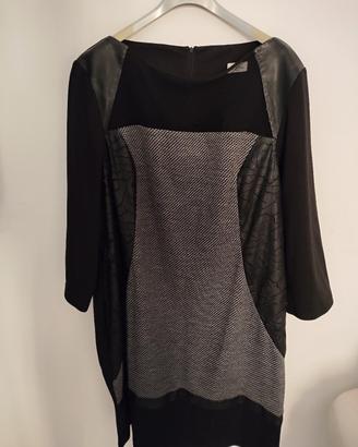 Vestito Sophia con inserti in pelle