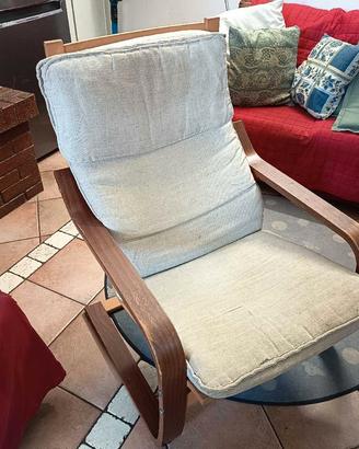 Poltrona POANG IKEA - Struttura legno