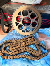 Corona da 41 e catena DID 520 per Panigale V4