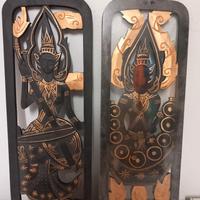 DUE QUADRI ETNICI BUDDHA