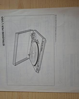 Manuale d'Istruzioni Originale Technics SL-BD22